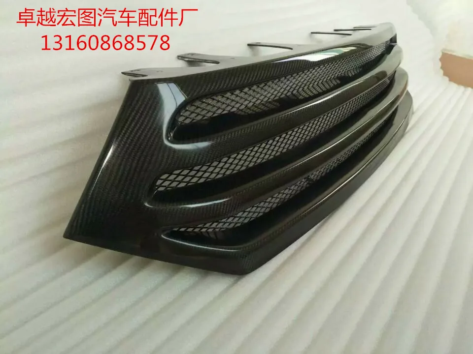 Fit for toyota highlander 12-14 carbon fiber car grill Grille Racing Grills  high quality