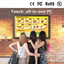 16 19 21 32 42 inch Wall Mounted Intel Core i5 computer lcd touch screen all in