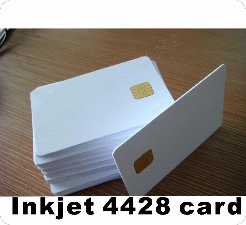 

Free Shipping 1000PCS/Lot Printable Blank Contact PVC Smart IC Card with Sle/FM4428 Chip For Epson/Canon Inkjet Printer