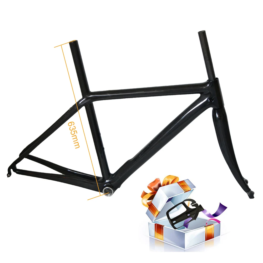 Chinese carbon road bike frames bicycle frameset with free water bottle cage FM-R009