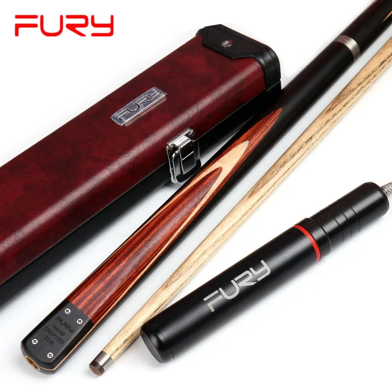 FURY SN Handmade Limited 3 4 Snooker Cue 9.8mm Tips Snooker Cues Case Set Black 8 China