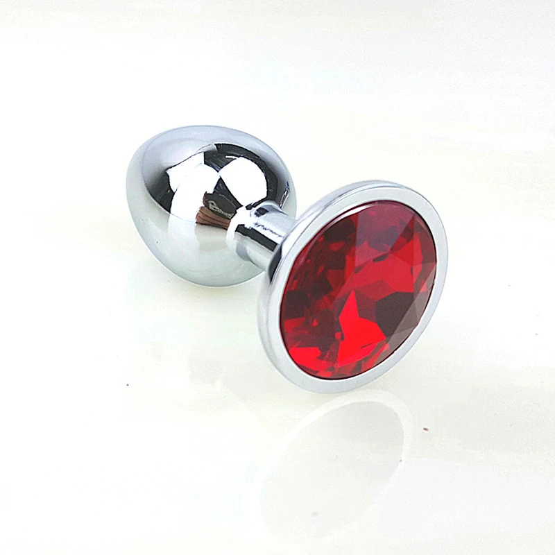 12 Colors Metal Anal Sex Toys For Women & Men, Anal Butt Plugs + Crystal Jewelry, Booty Beads,Anal Tube, Sex Products