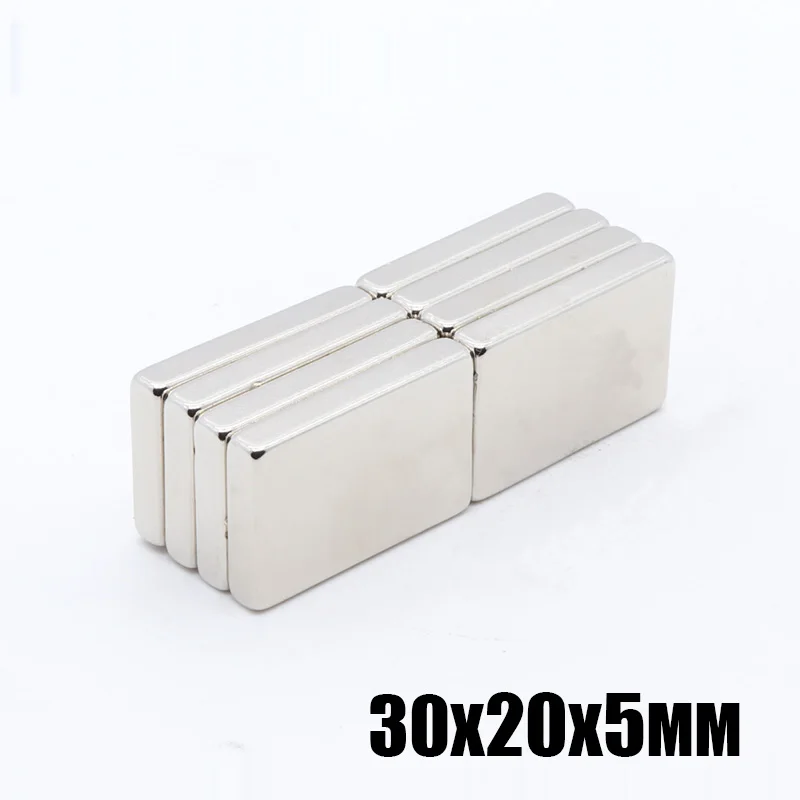 

10pcs 30x20x5 mm square N35 Rare Earth Block Magnet 30*20*5 mm NdFeB Super Strong Powerful Neodymium Magnet