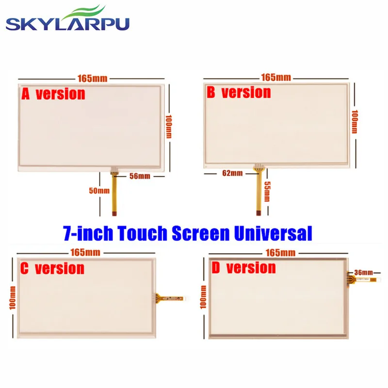 

Skylarpu New 7" Inch 165mm*100mm Touchscreen For Car Navigation DVD,HSD070IDW1 D00 E11 Touch Screen Digitizer Panel Universal