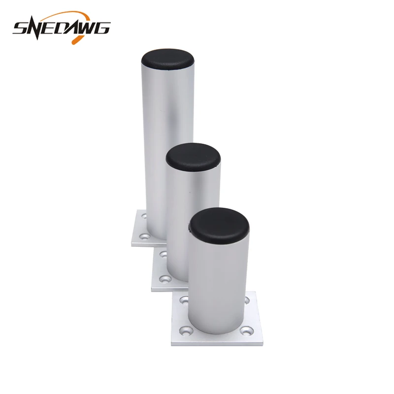 Legs for Furniture 80/100/120/150/180/200/250/300mm Height Furniture Legs Metal Aluminum Alloy Table Sofa Furniture Foot