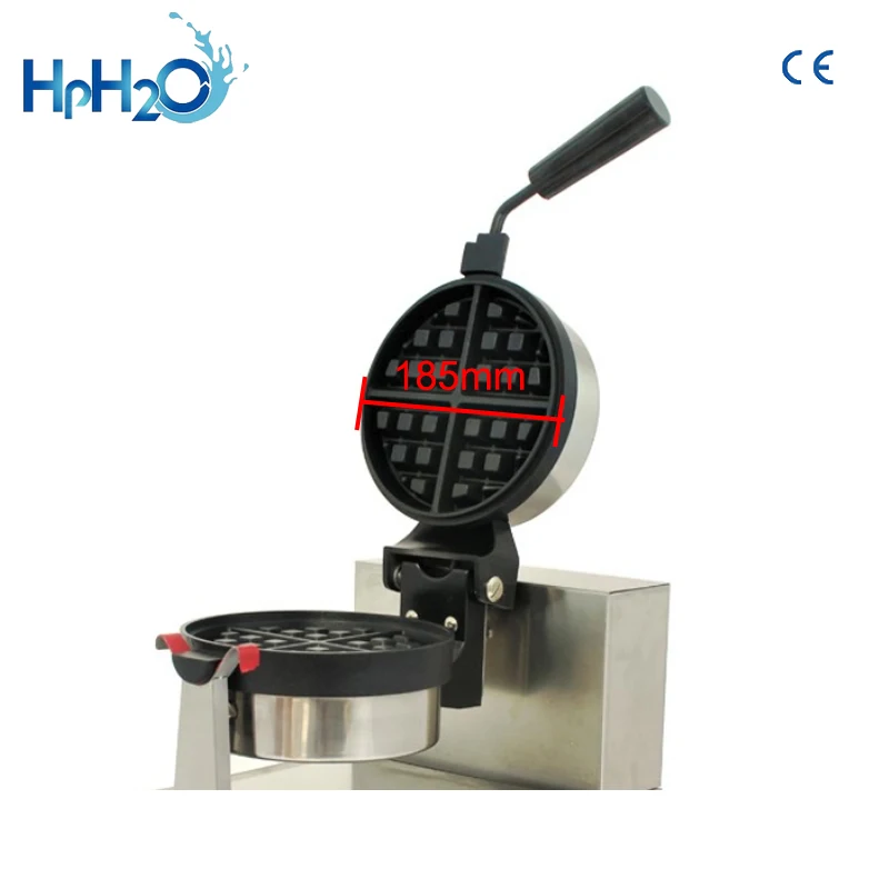 Gaufrier électrique en fer rotatif numérique Commercial, appareil à gaufres belge, pour le lait, le thé, le tartan, le four à gâteaux