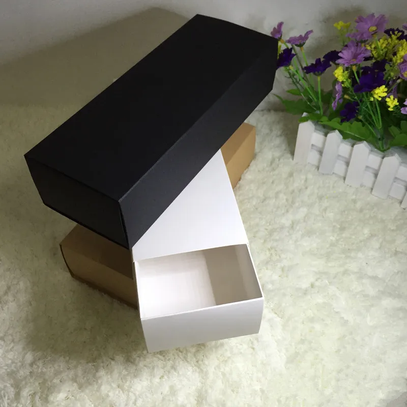 300pcs/lot Kraft Paper Drawer Boxes Paperboard Packaging Box DIY Underpants Socks Craft Jewelry Party Gift Boxes