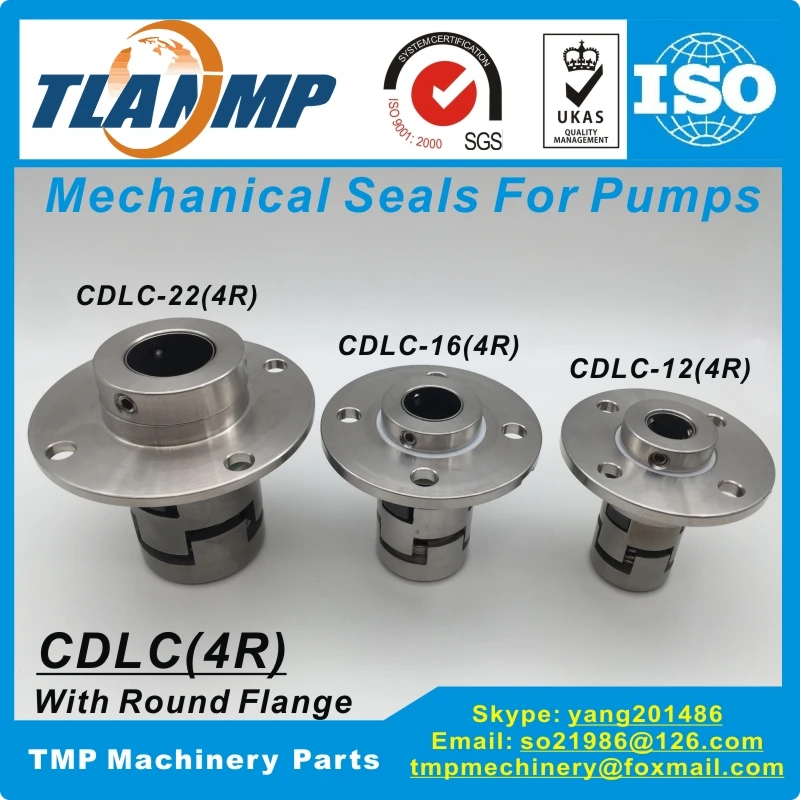 CDLC-12 (4R) CDLC-16 (4R) CDLC-22 (4R) Cartucho TLANMP Selos Mecânicos Com Flange Redonda de 4 Furos para Bombas CNP CDL / CDLF