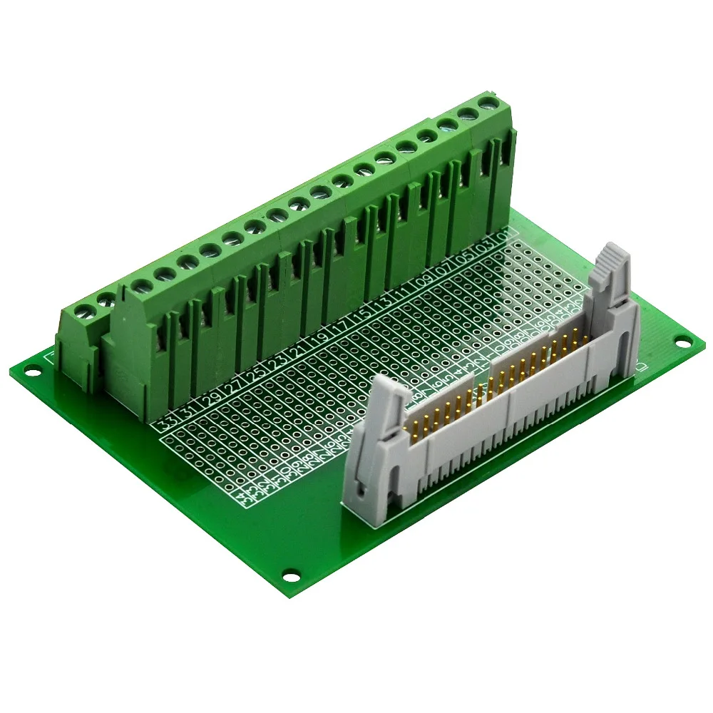 CZH-LABS IDC-34 Male Header Connector Breakout Board Module, IDC Pitch 0.1