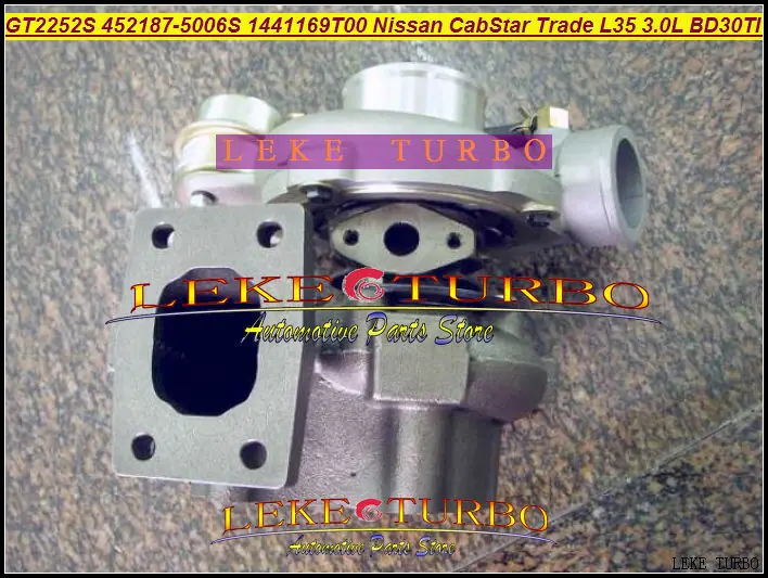 GT2252S 452187-0001 452187-0003 709693 452187-0005 452187 1441169T00 Turbo For Nissan CabStar Trade M100 L35 1996- BD-30TI 3.0L