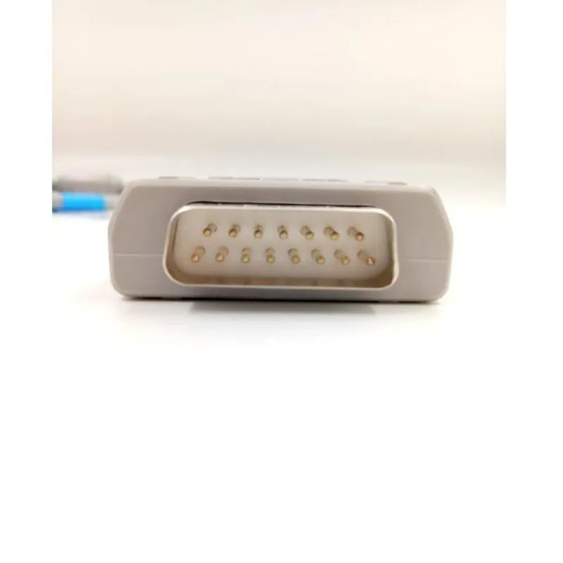 Compatible for Nihon Kohden 9010/9020/9620 ECG Cable with 10 Ecg Leadwires Ekg Cable (without Resisitor ),DB 15pin to Banana 4.0