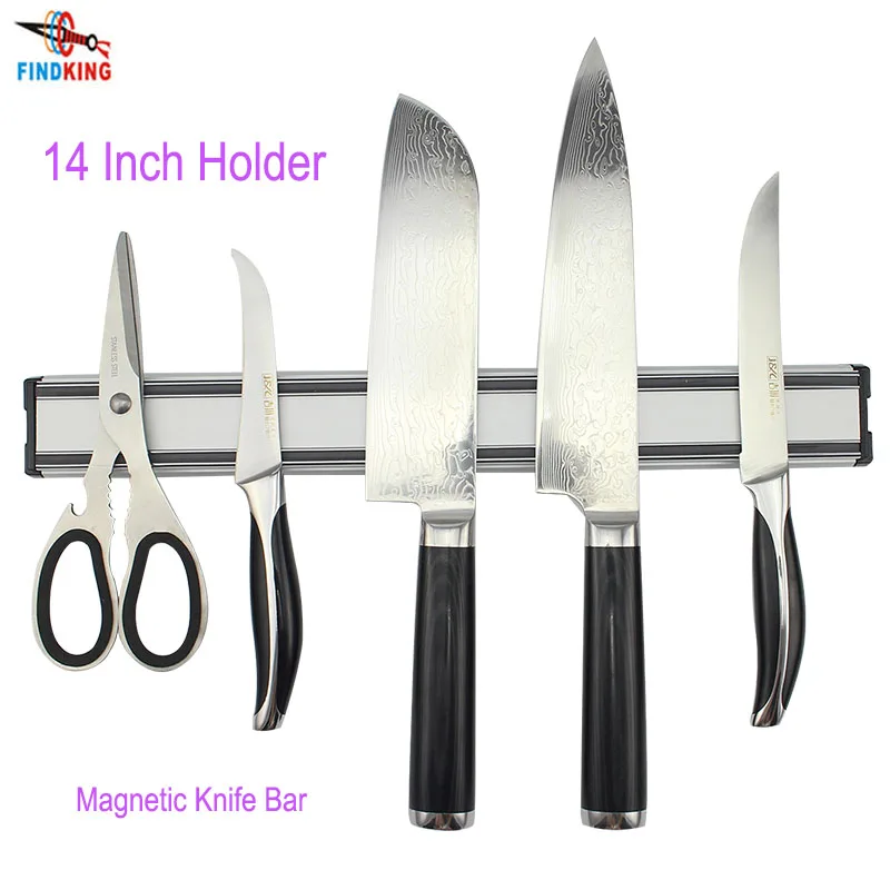 

FINDKING 14 Inch Strong Magnetic Knives Bar holders kitchen accessories Aluminum magnetic Knife Holder Metal Rack Strip utensil