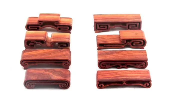 

Wholesale red sandalwood carvings quality crafts boutique book several emerald jade agate odd wood small base