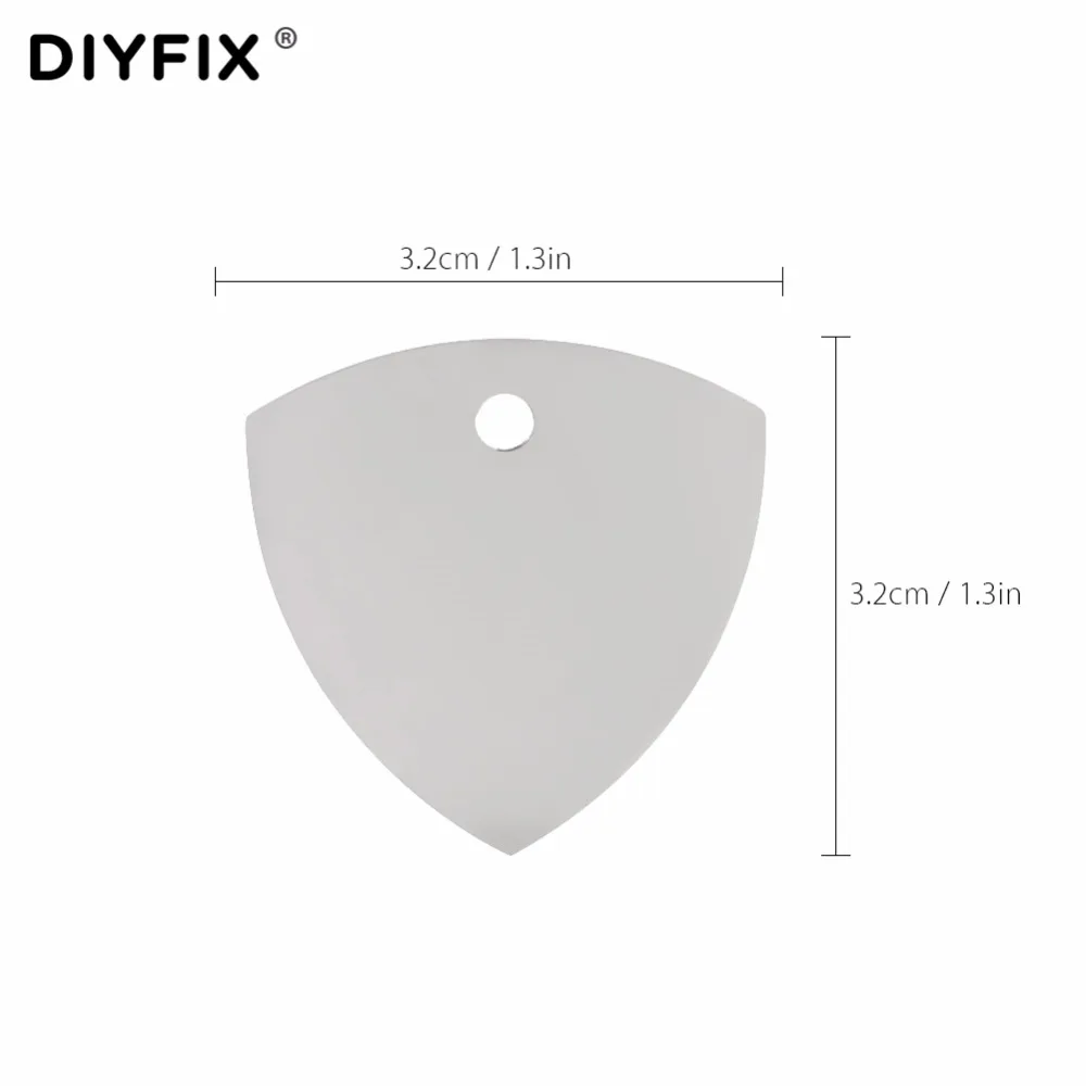 DIYFIX 5Pcs/lot Ultra Thin Pry Opener Metal Guitar Picks for iPhone 8 LCD Screen Back Plate Repair Opening Tool