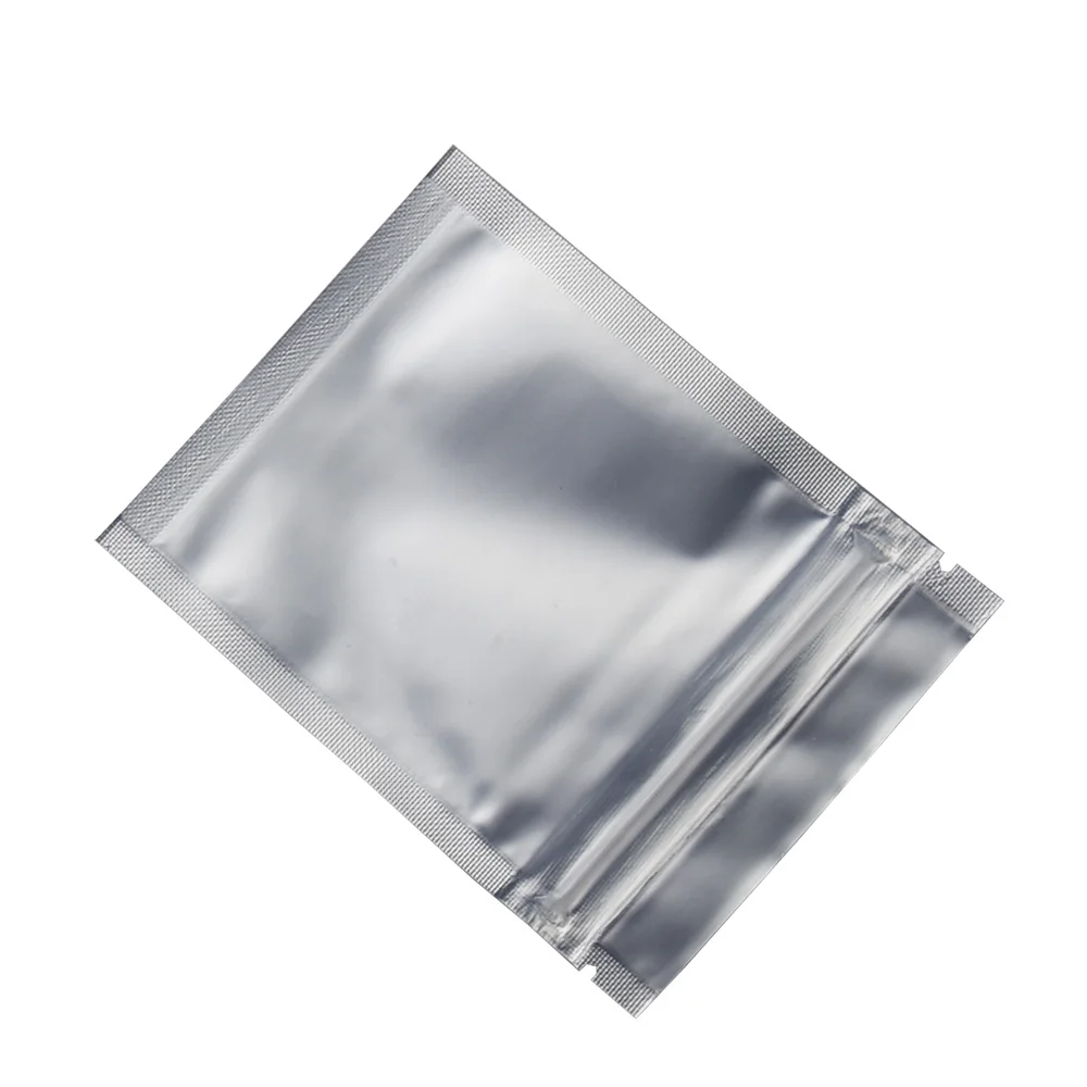 100pcs/lot Matte Surface Blue/Clear Front Zipper Top Mylar Pouch 7.5*10cm Heat Seal Aluminum Foil Ziplock Packaging Bags