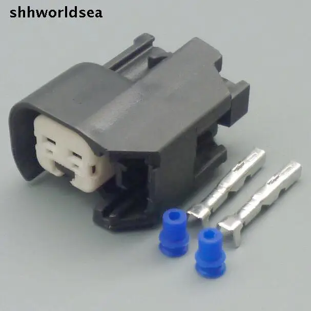 

shhworldsea 2pin 2.2mm Fuel Injector Connectors Adapters Fuel Injector Connector for US cars