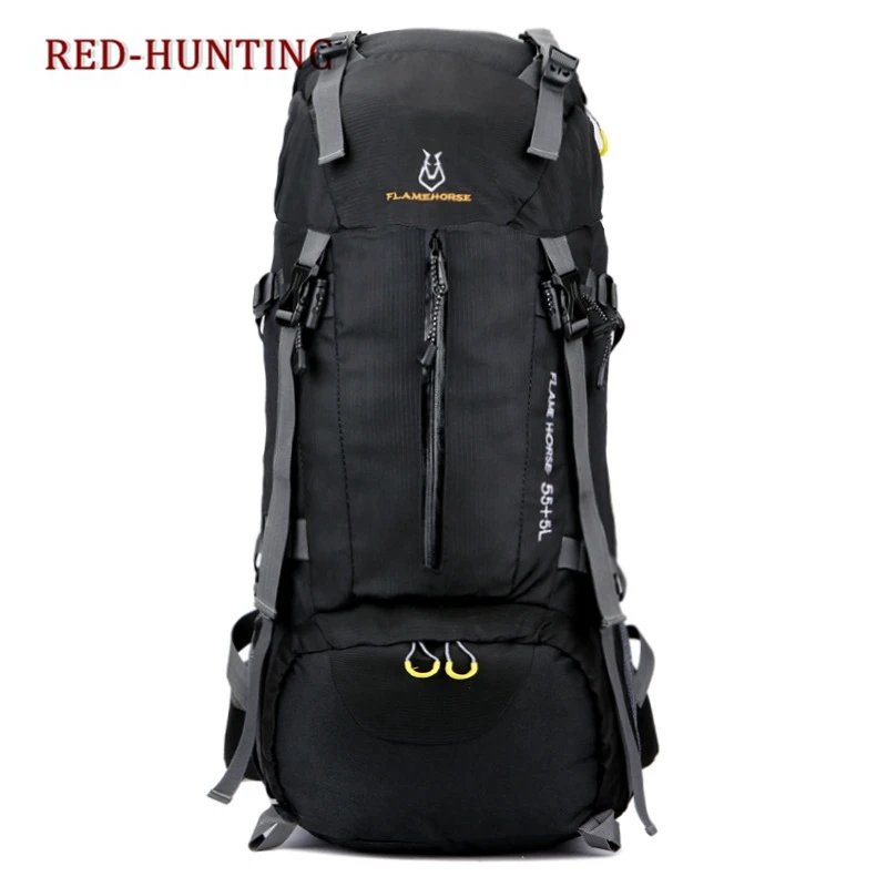 High Quality 60L Camping Hiking Backpacks Bag Nylon Outdoor Travel Bags Backpacks Tactical Sport Climbing Bag Large Capacity