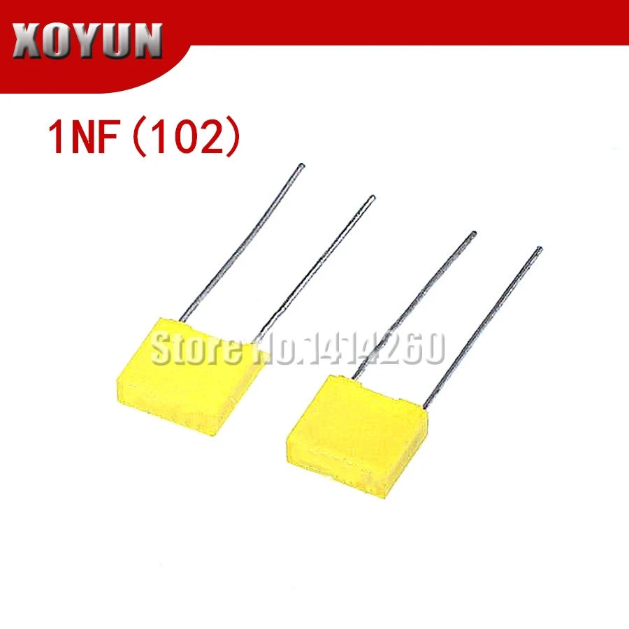 

20PCS Correction capacitor 1NF 102J 100V 100V102 5mm Polypropylene Safety Plastic Film Capacitor New original