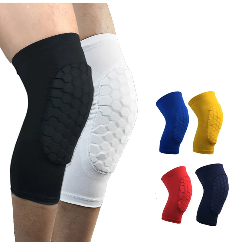 1Pc Honeycomb Anti-collision Football Volleyball Basketball KneePads Cellular Dance Knee Pads Calf Support Ski Snowboard Kneepad