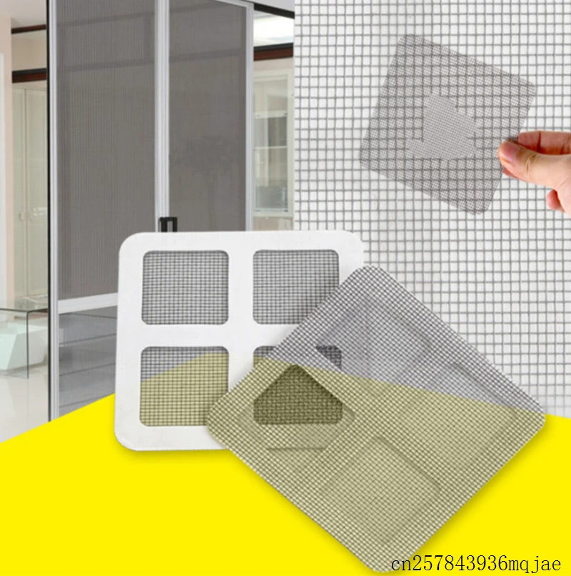 

100Sets Mosquito Screen Net Repair Tape Anti-Insect Fly Door Window Patch Adhesive Stickers