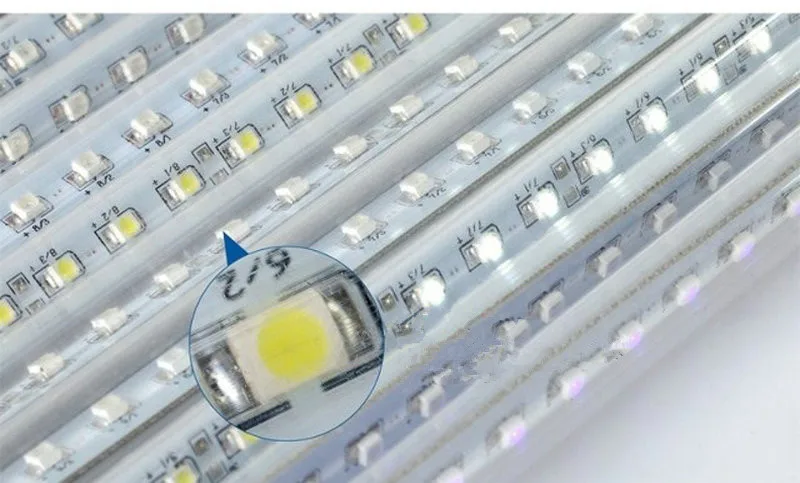 10 أنبوب سلسلة 50 سنتيمتر 2835SMD 520LED النيزك دش الأمطار ضوء مصباح الحفلات المتتالية فلاش مصباح عيد الميلاد عيد الميلاد حديقة شجرة ديكور