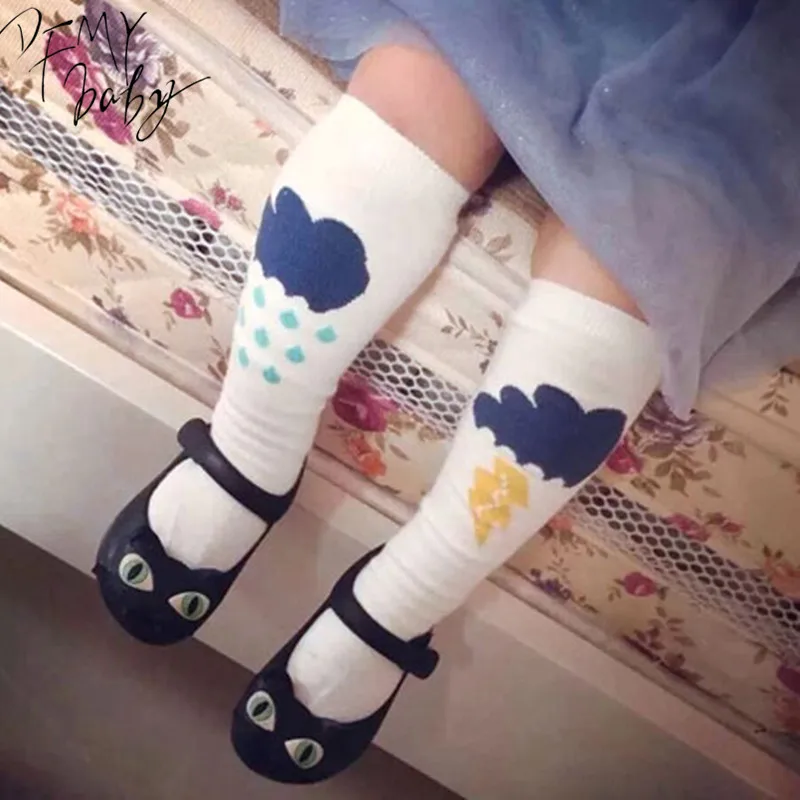 Kids Knee High Socks Brand Designer Children Girls sock Baby Girl Leg Warmers Kids Knee High Kawaii Socks