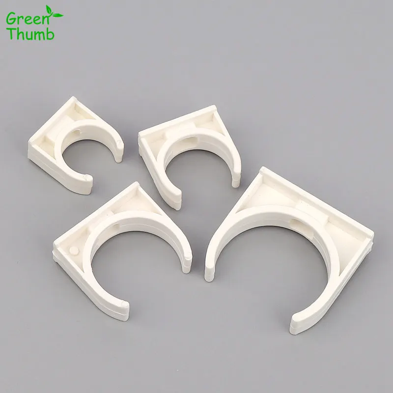 8pcs Inner Dia 20 mm/25 mm/32 mm/40 mm PVC Pipe Clamp Pipe Fitting Connectors For Garden Irrigation Plastic U Type Fixed Tube