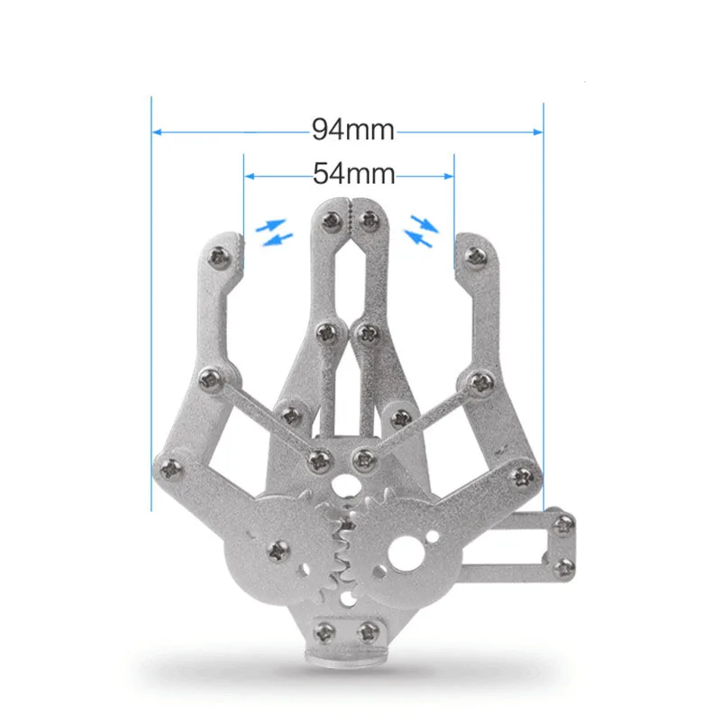 Gripper Clamp Paw Claw Talon Manipulator Mechanical Arm Supporting Mg996 Servo Robotic Part Accessory Smart Car Diy Toy