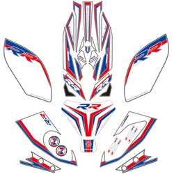 Motorycle Reflective 3D Gel Front Rear for BMW S1000RR S1000 RR 2014-2017 2015 2016 Tank sticker Fairing Number Board Protector