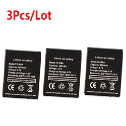 3 X 380mAh 3.7V Smartwatch Backup Battery Bateries For DZ09 A1 Smart Watch Rechargeable Li-ion polymer batterji Spare batteria