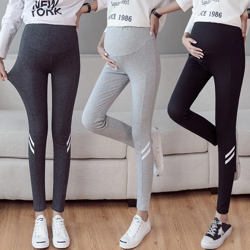 Pregnant women leggings spring and autumn pregnant women pants spring 2019 new tide mother wearing cotton trousers