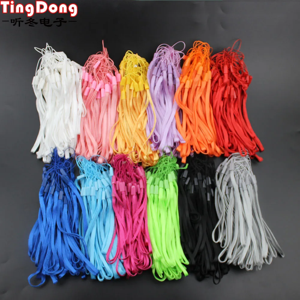 50 Buah Tali Telepon Leher Lanyard untuk Kartu Tanda Pengenal Kunci Gym/Tempat USB Ponsel Tali Gantung DIY Tali Lariat Lanyard