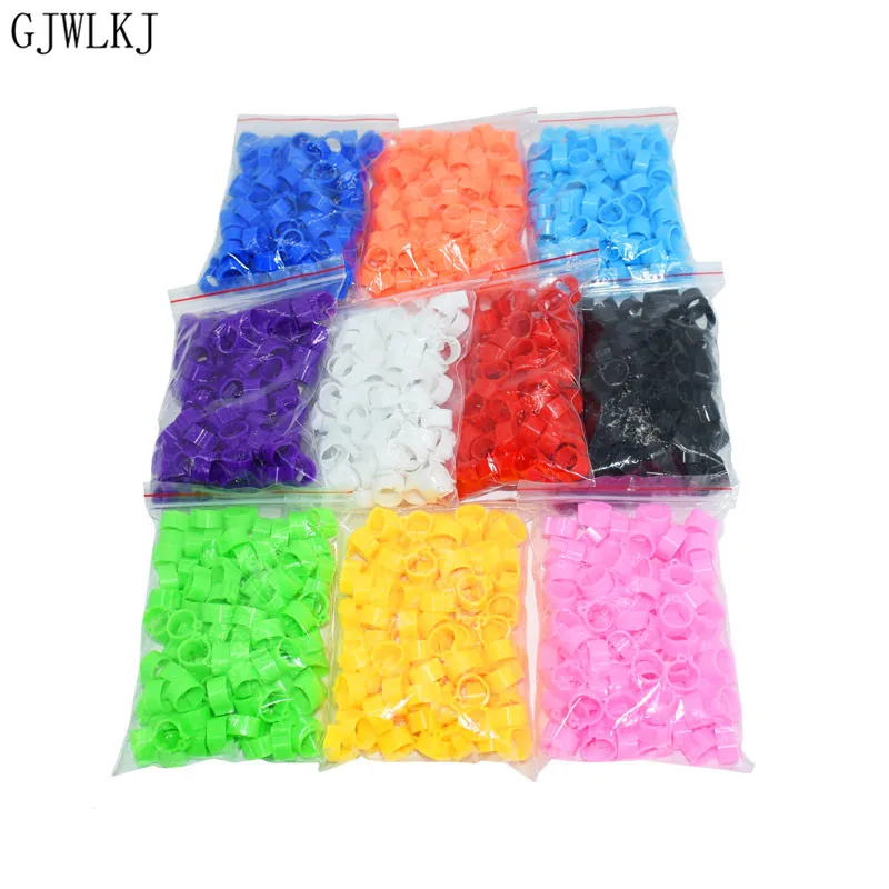 100pcs 8mm to 10mm bird foot ring pet bird carrier pigeon parrot 10 color no word foot ring animal supplies