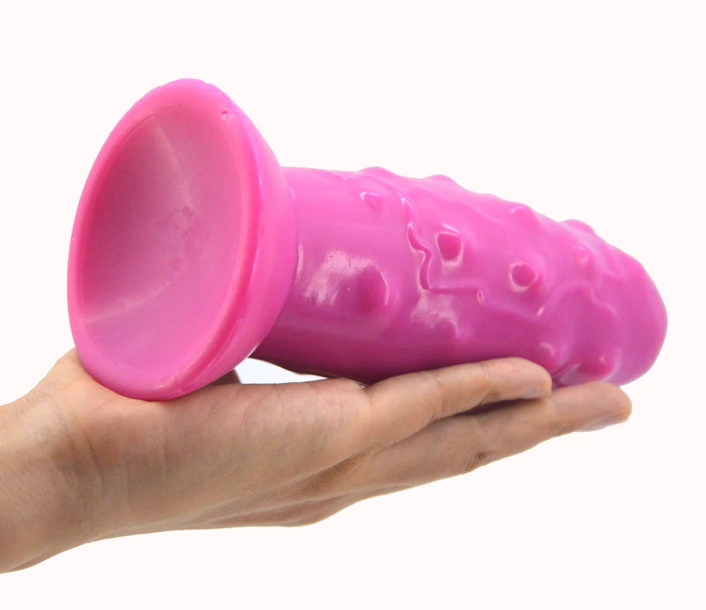 FAAK huge sex toys for anal sex butt plug with suction cup silicone flexible unsmooth surface anal dildo women man masturbator