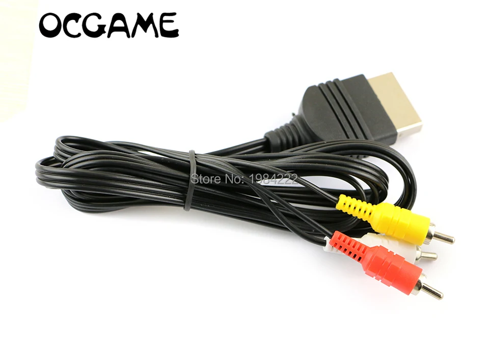 

OCGAME 30pcs/lot 6 ft AV Audio Video Composite cable Cord RCA Cable For XBOX