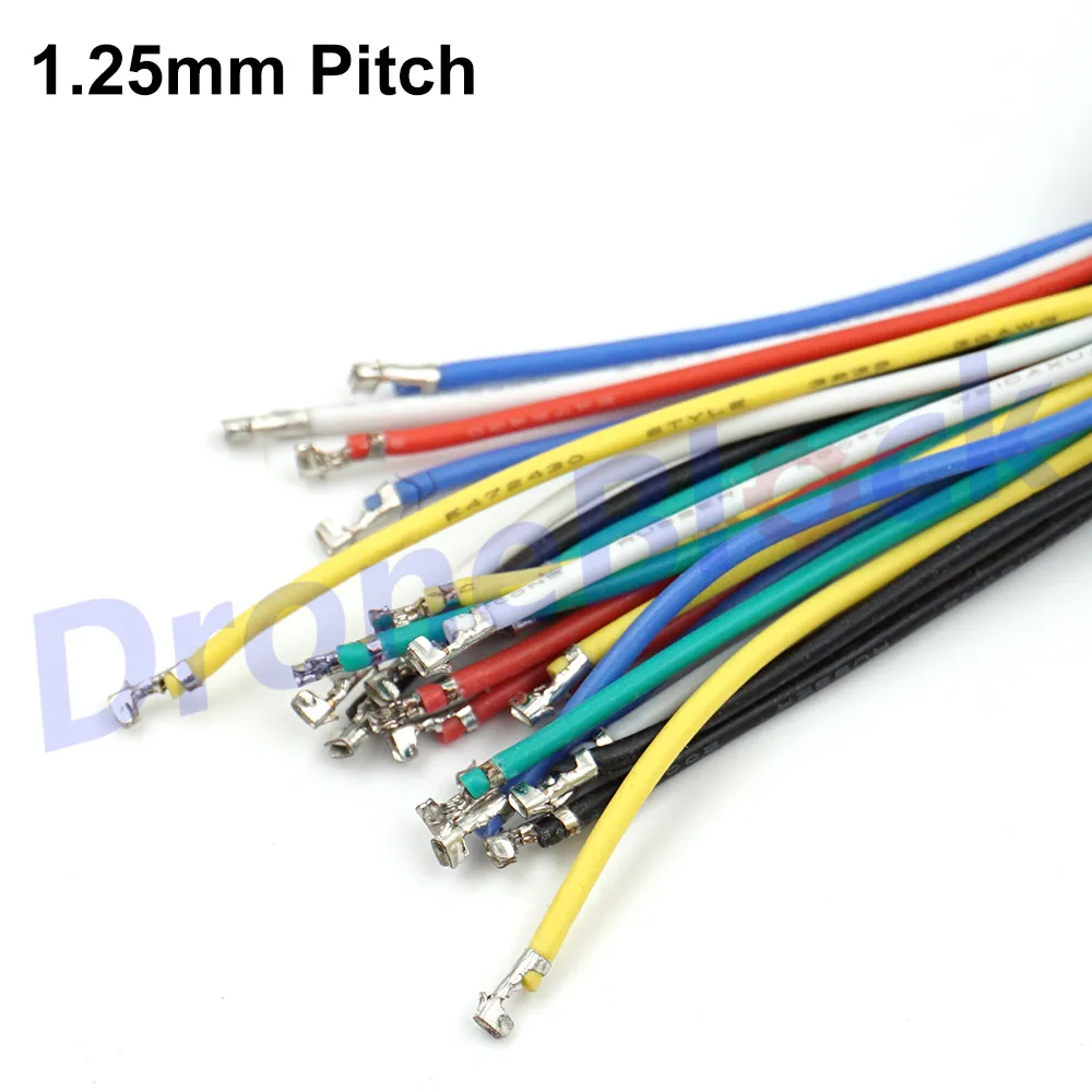 24Pcs/a lot 6 colors Pre-crimped Cables 10cm SPRacing F3 Pixhawk apm OMNIBUS CC3D Camera VTX Telemetry OSD silicon wire