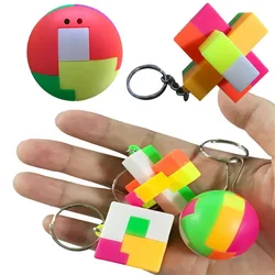 1pc building blocks toys classic Birthday gift  intelligence Educational toy interlocking keychain