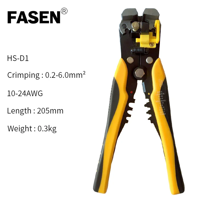 HS-D1/D2/D3 Stripping Pliers Automatic  Cutter Cable Scissors Self-Adjusting insulation Wire Stripper Tool