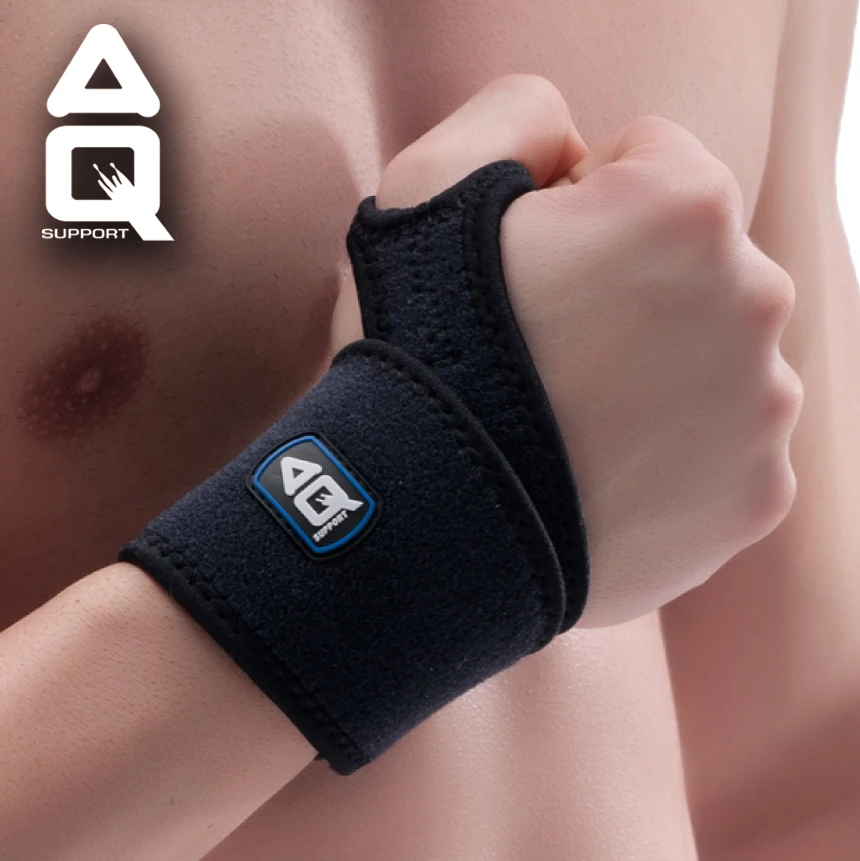 

Free shipping Aq wrist support gloves badminton sports basketball fitness wrist support male female flanchard