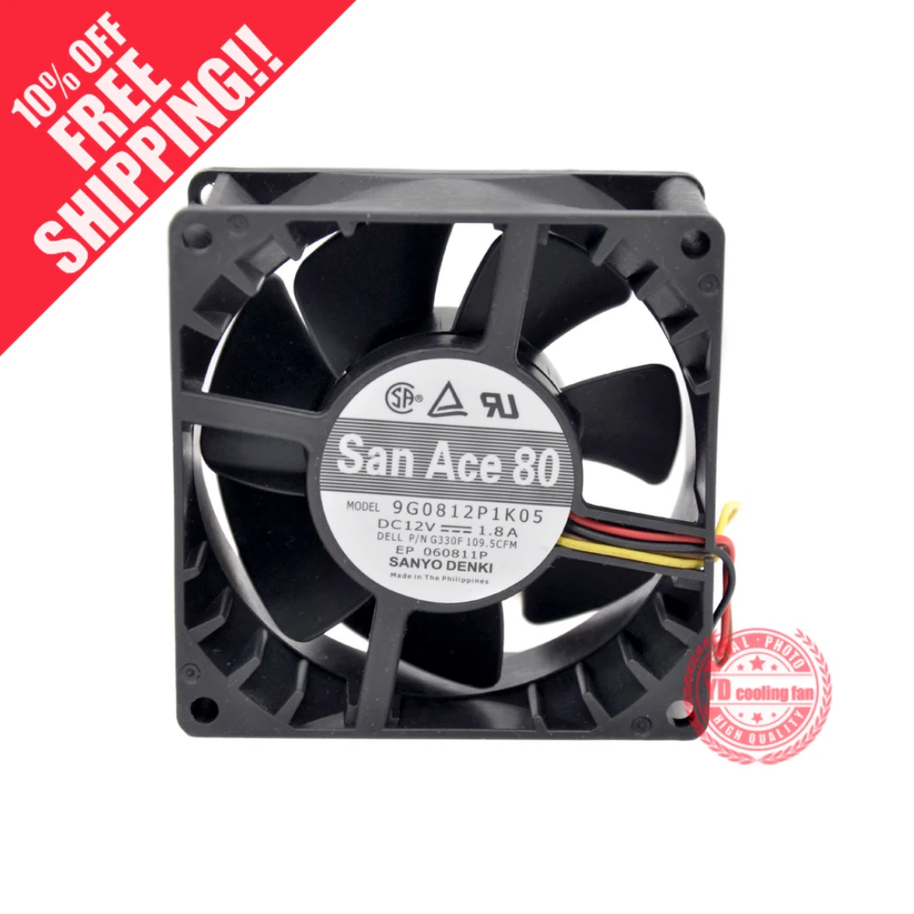 

NEW SANYO SAN ACE80 8CM 8038 12V 1.8A 9G0812P1K091 4lines cooling fan