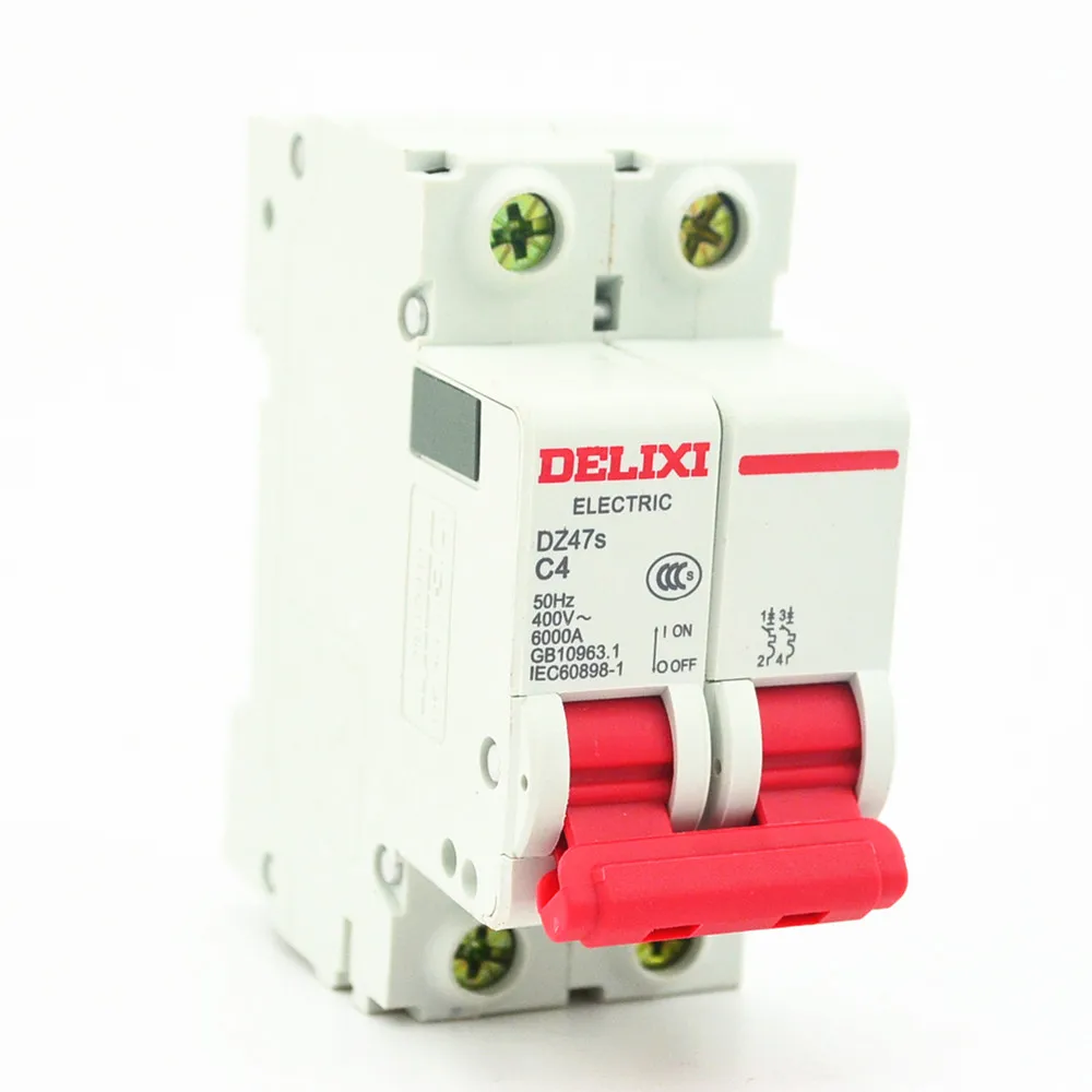 Miniature Circuit Breaker DZ47S DELIXI MCB  1Pole 2Pole 3Pole  \