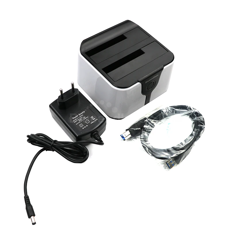 Dual Bay Hdd Docking Station Clone Function Sata 2 Hd Case 3.5 2.5นิ้ว Usb3.0 5 Gbps 4TB กล่อง HDD SSD อ่านข้อมูลอุปกรณ์