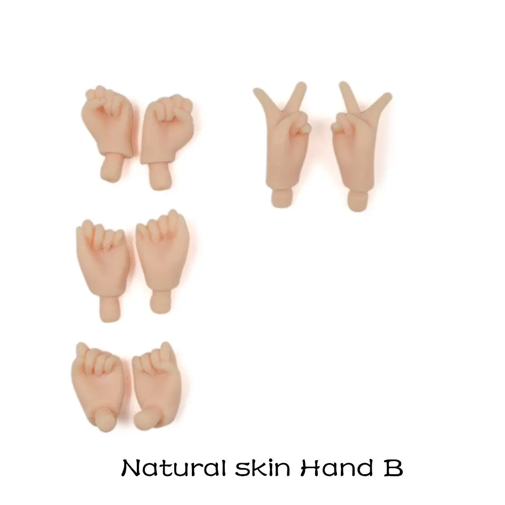 Blyth dolls hand set A&B for 1/6 joint body doll ICY DOLL five skin color white tan dark replaceable hands toy gift