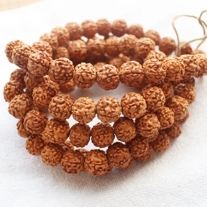 Wholesale Tibetan Buddhist Prayer 108mala 100%Natural Beads High Density Rudraksha Bodhi Seed ,wholesale for all items!