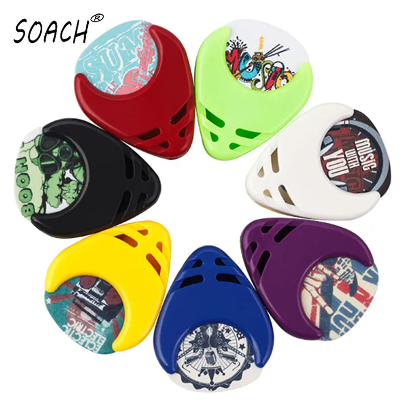 SOACH Brand ukulele Guitar picks 10pcs guitar paddle + paddle case Guitar Parts & Accessories A variety of patterns sweep-dial