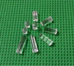 Free shipping 100PC Clear color 11.7MM LIGHT PIPE PNL MNT 11.7MM LONG FOR 3MM Led Diode LED Tube Lampshade Replace PLP2-500