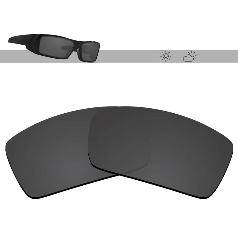 Glintbay Polarized Replacement Sunglasses Lenses for Oakley Gascan OO9014 60mm - Multiple Options