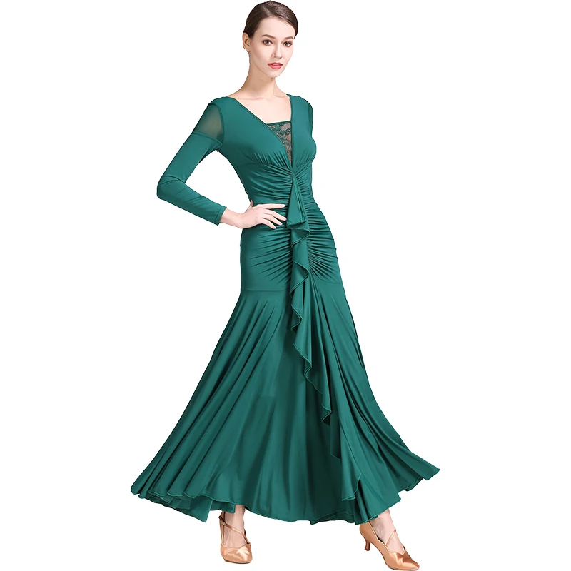 

Fashion lady ballroom dance costume sexy senior spandex ballroom dance dress for women ballroom dance competition dresses