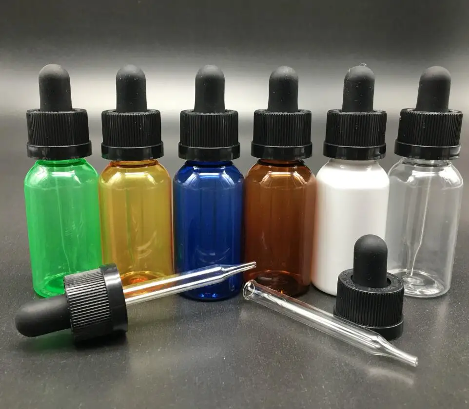 

2000 pcs/lot 30ml Plastic Dropper PET bottles 1 oz Glass Eye Dropper Bottles 30ml E Liquid dropper Bottles