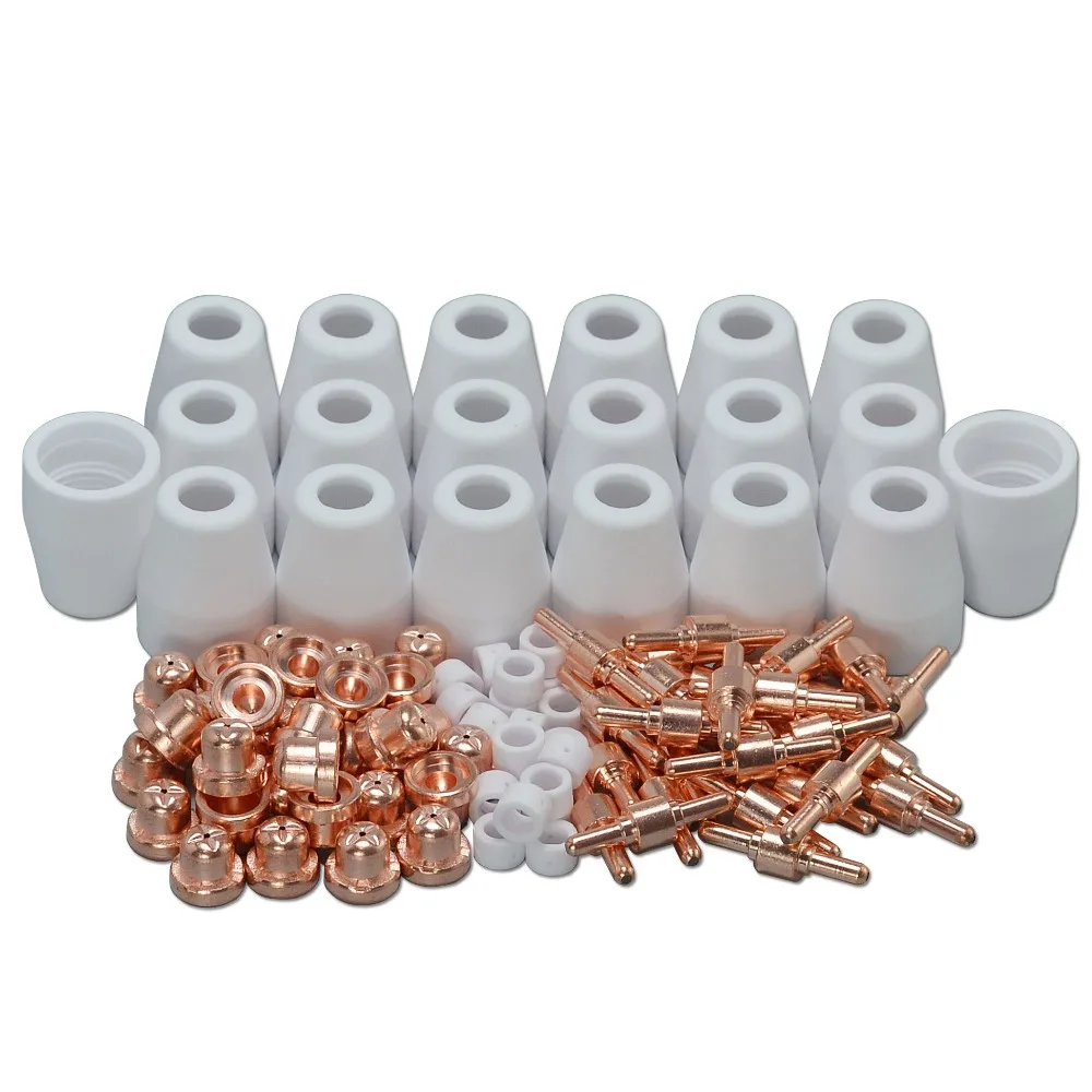 

PT-31 LG-40 Air Plasma Cutting Cutter Torch Consumables Accessories KIT Plasma TIPS Nozzles Fit Cut-40 50D CT-312,100PK